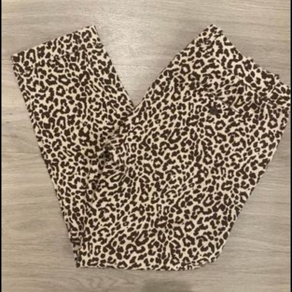 J. Crew Pants - J. Crew Cafe Capri Cheetah Pants